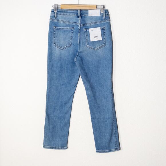 NEW Vervet Women’s Jeanne Jeans Clean Girl Minimalist Capsule High Rise Size 29 - Picture 2 of 10